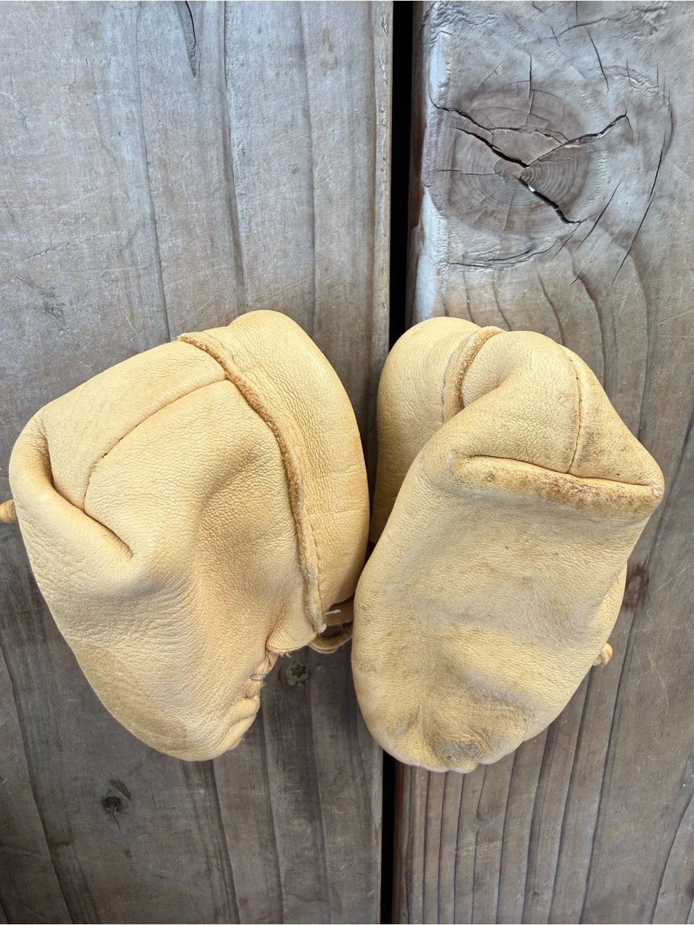 Handmade Suede Baby Moccasins in Tan
